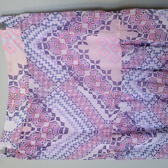 Express NWT Boho Hippie Soft Girl tiered flowy maxi skirt medium - Picture 3 of 11